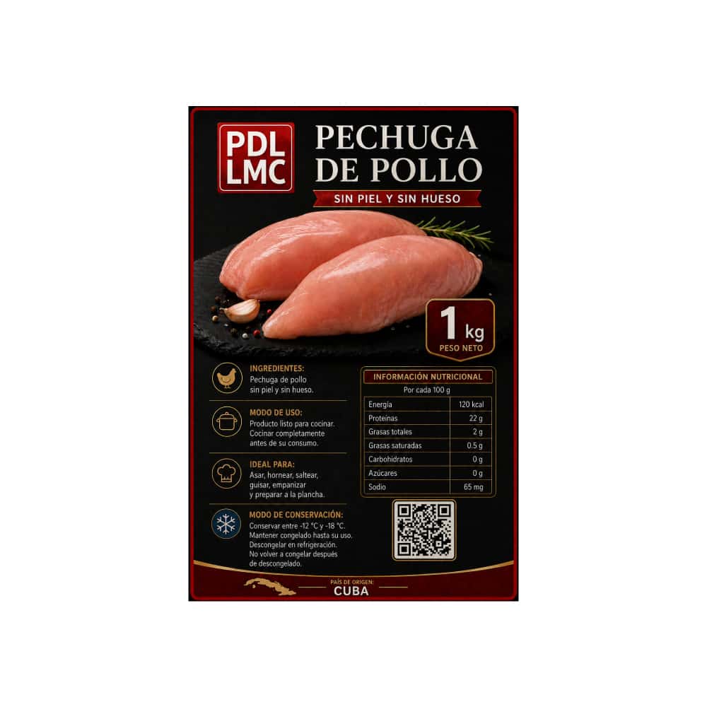 Pechuga de pollo sin piel y sin hueso PDL LMC (1 kg / 2.2 lb) - Miniatura 4
