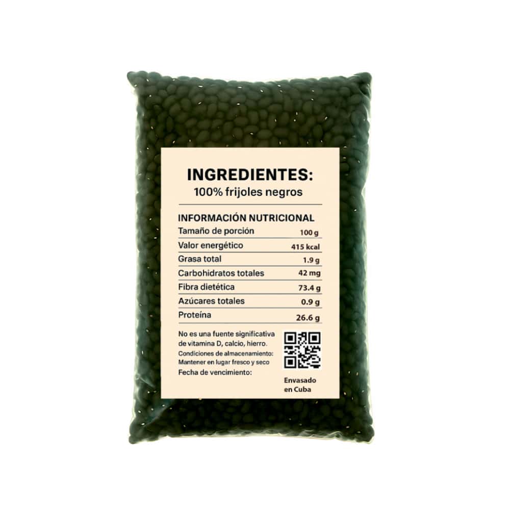 Frijoles negros (4 x 1 kg / 2.2 lb) - Miniatura 3