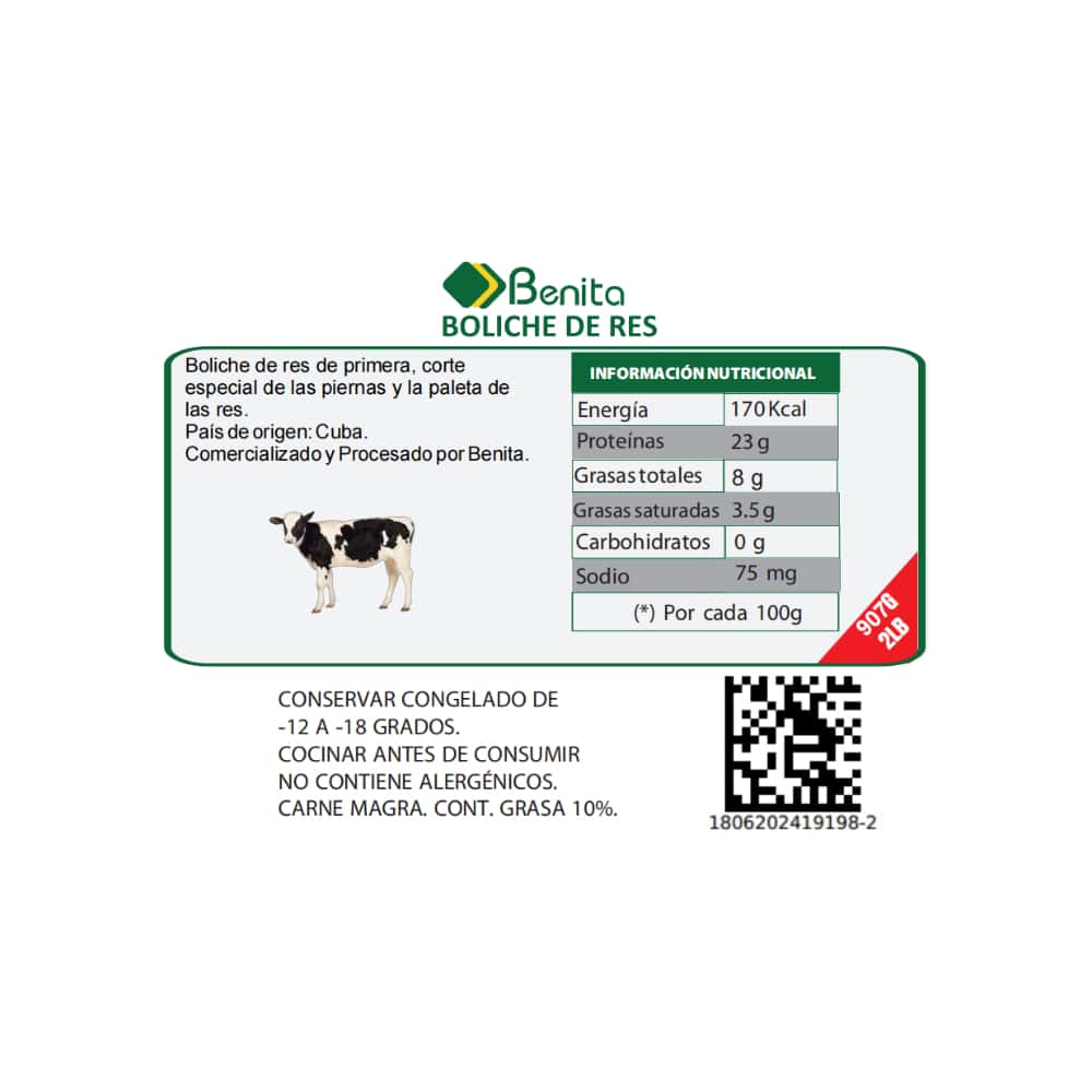 Boliche de res Benita (907 g / 2 lb) - Miniatura 2