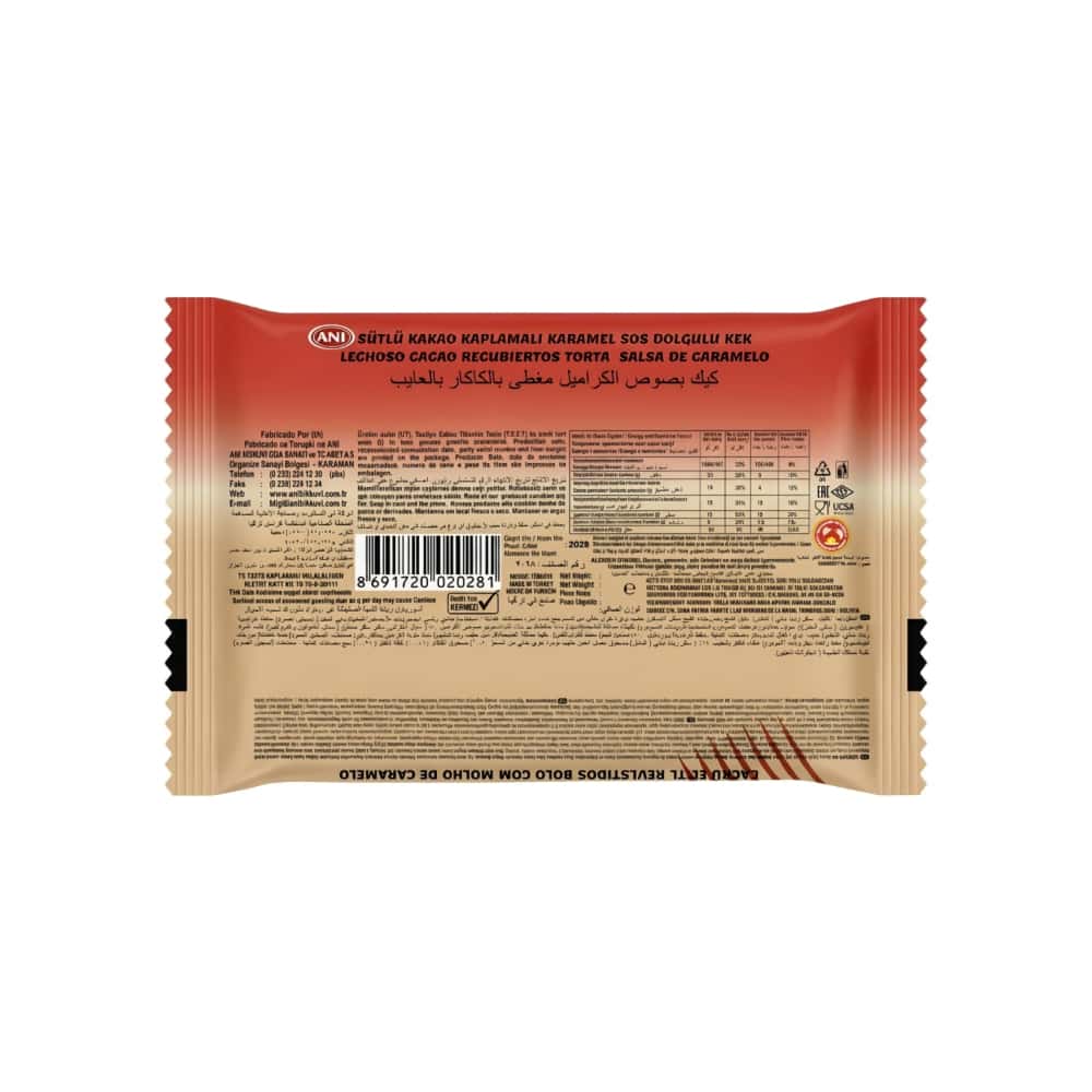 Dona con relleno de caramelo y cobertura de chocolate Brawo (40 g / 1.41 oz) - Miniatura 2