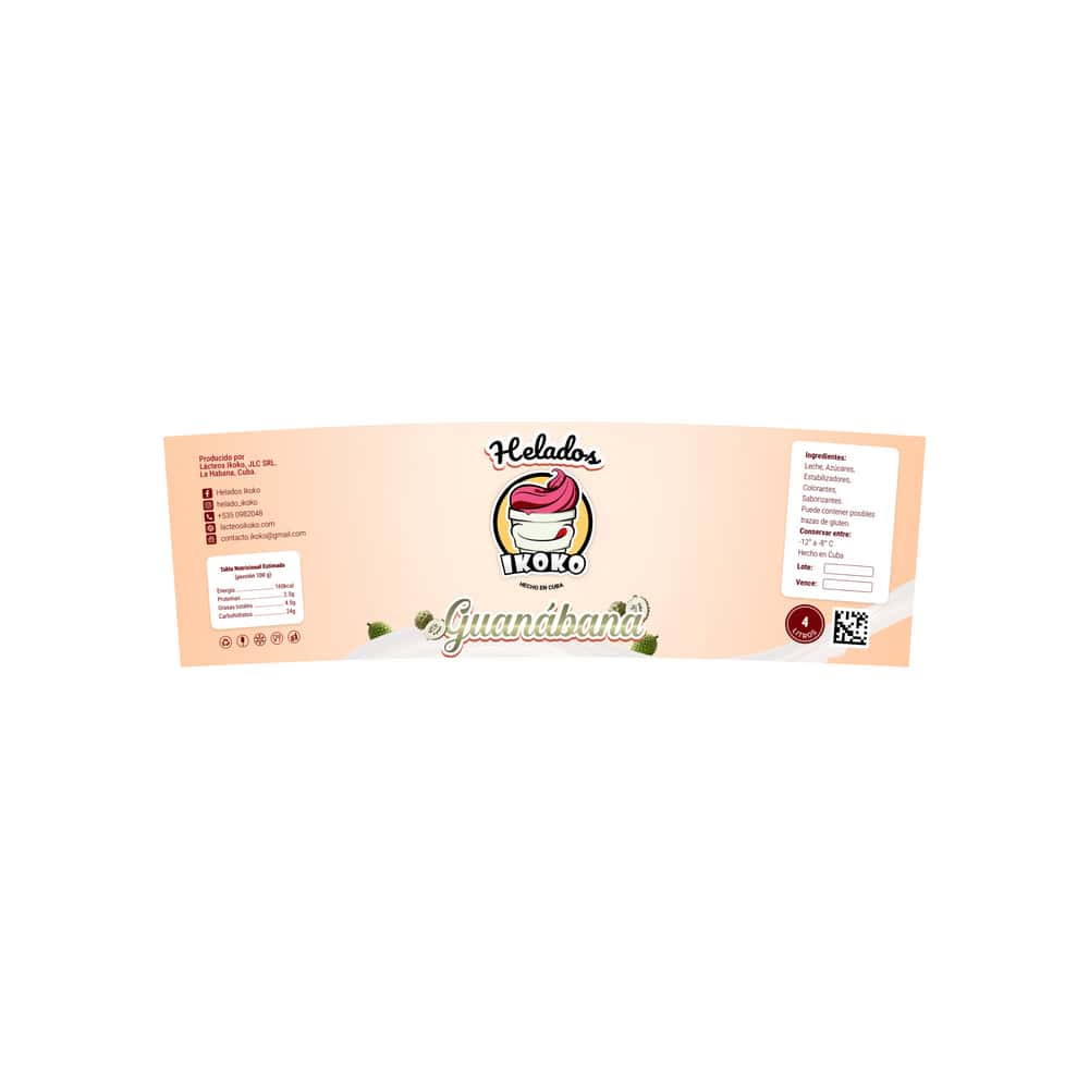 Helado sabor guanábana IKOKO (4 L) - Miniatura 2
