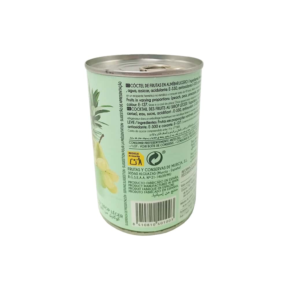 Cóctel de frutas en almíbar ligero Mocitos (420 g / 14.81 oz) - Miniatura 3