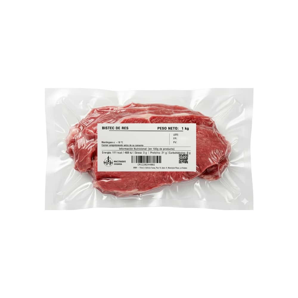 Bistec de res Macerados Habana (1 kg / 2.2 lb) - Miniatura 1