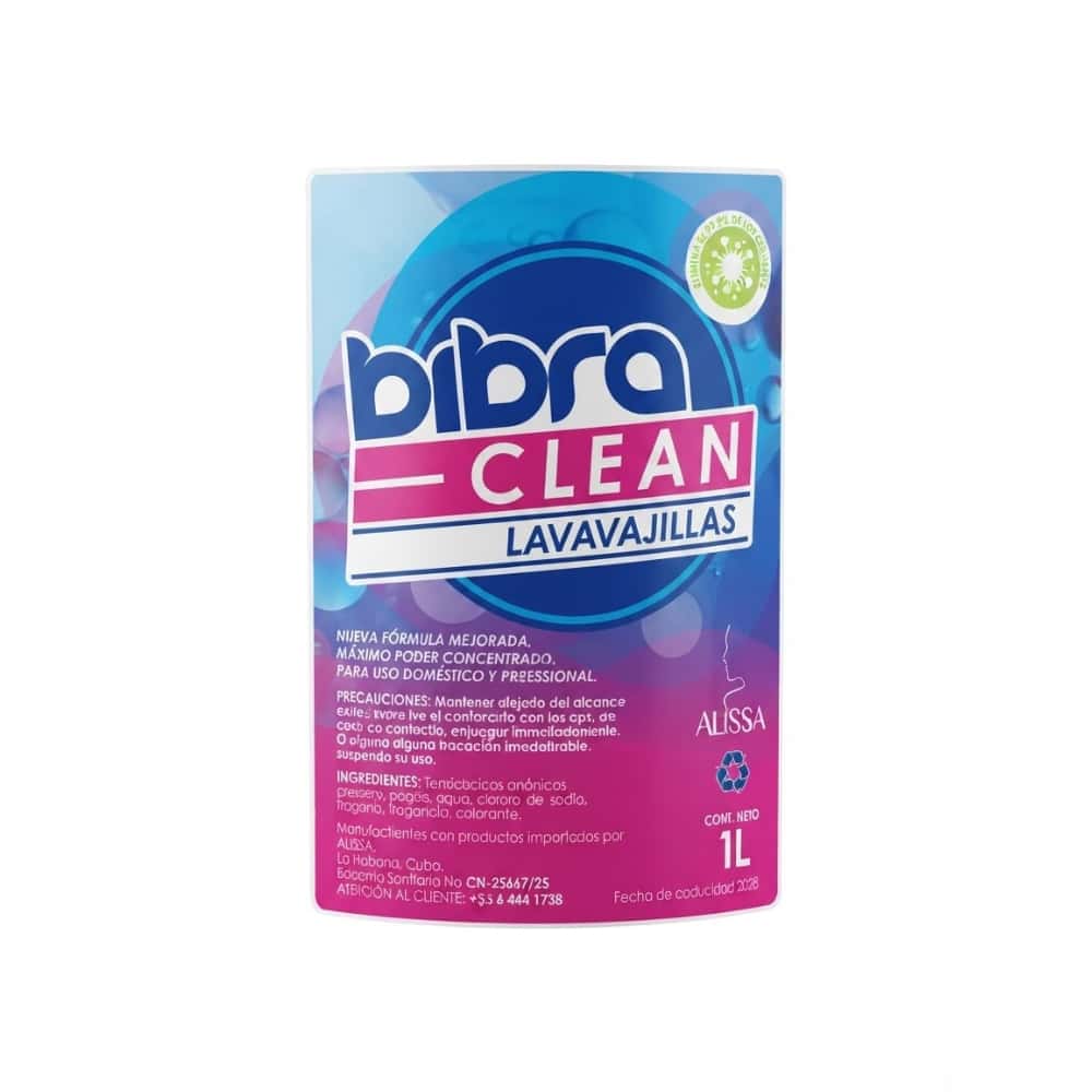 Detergente lavavajillas concentrado azul Bibra (1 L) - Miniatura 2