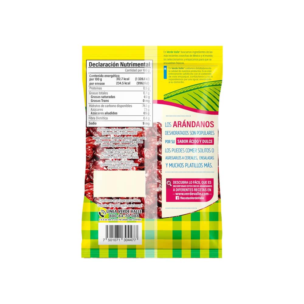 Arándano deshidratado Verde Valle (75 g / 2.64 oz) - Miniatura 2