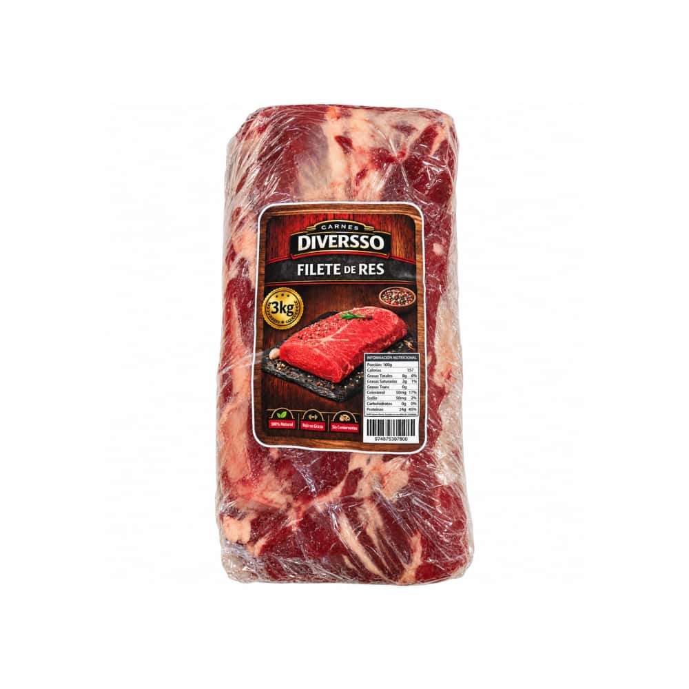 Filete -solomillo- de res Diversso (3 kg / 6.6 lb) - Miniatura 3