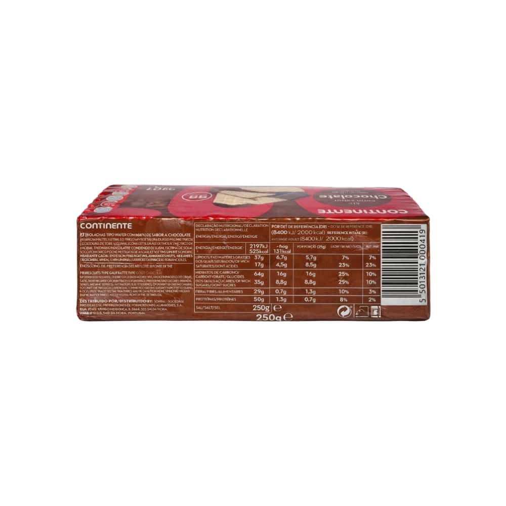 Galletas de obleas con relleno de chocolate Continente (250 g / 8.8 oz) - Miniatura 2