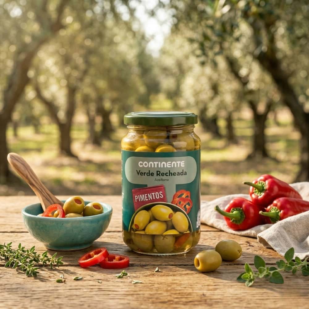 Aceitunas Verdes con Pimiento Continente (350 g / 12.35 oz) - Miniatura 5