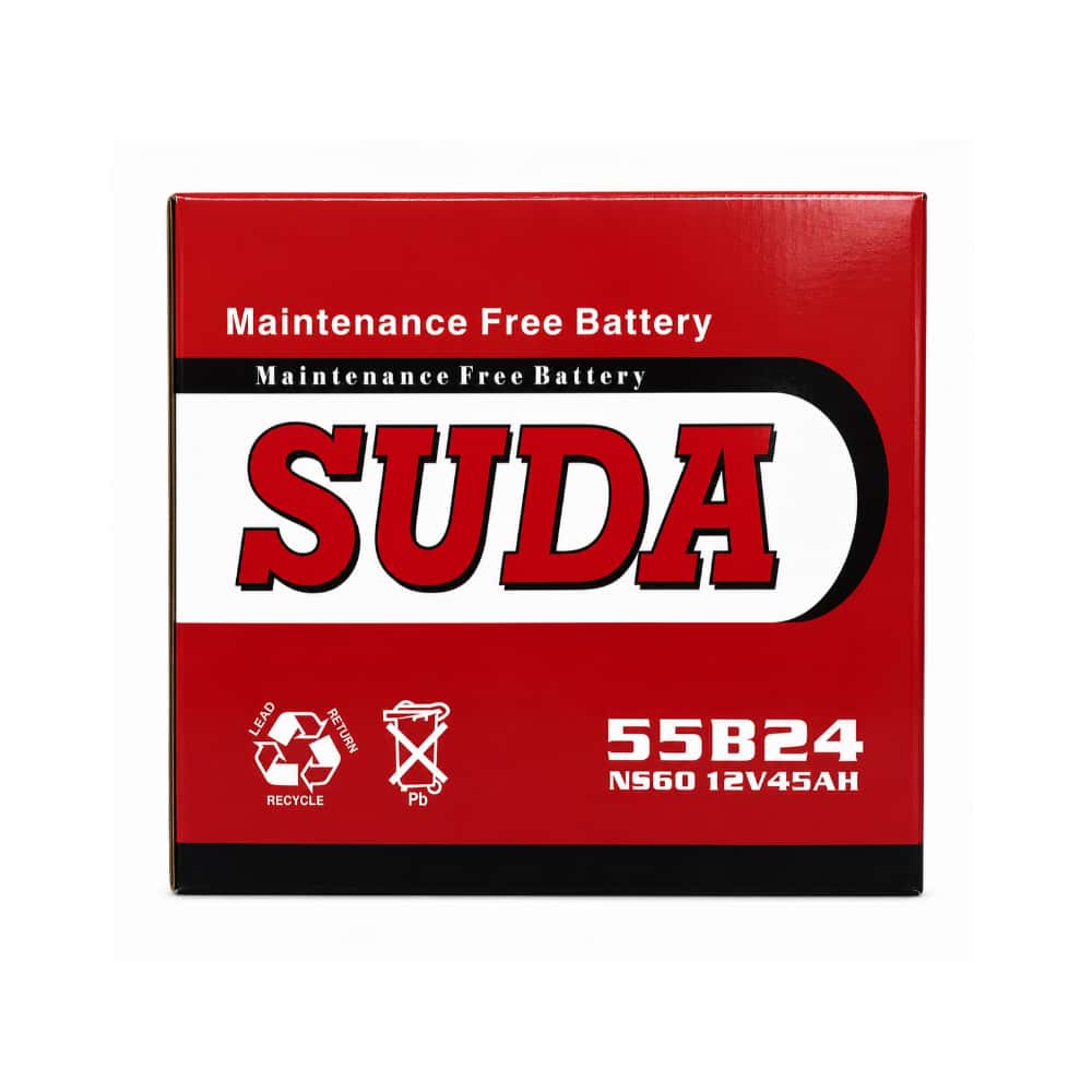 Batería automotriz libre de mantenimiento de plomo-ácido sellada 12V 45Ah Suda N55B24 - Miniatura 3