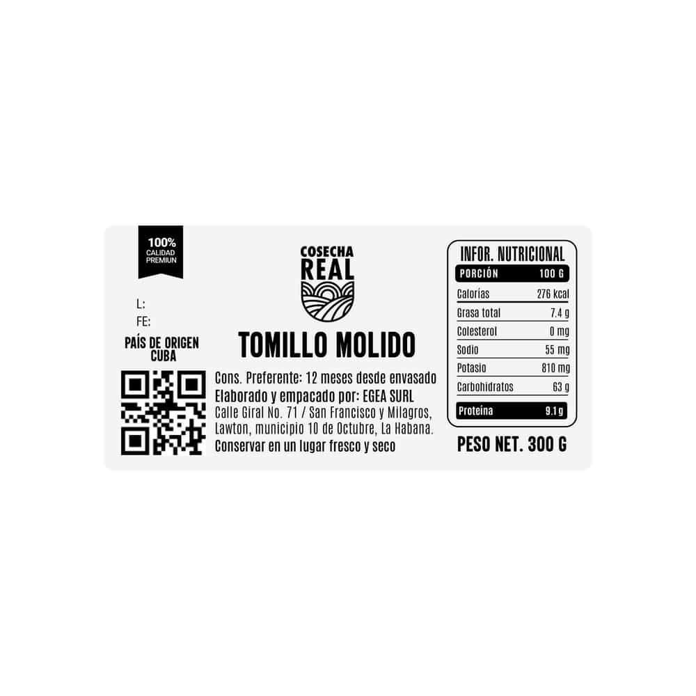 Tomillo molido Cosecha Real (300 g / 10.58 oz) - Miniatura 3
