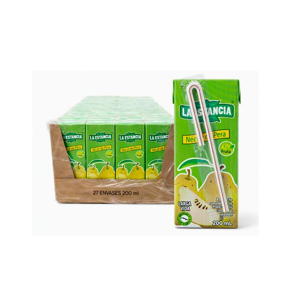 Caja de néctar de pera La Estancia (27 x 200 ml) - Miniatura 1