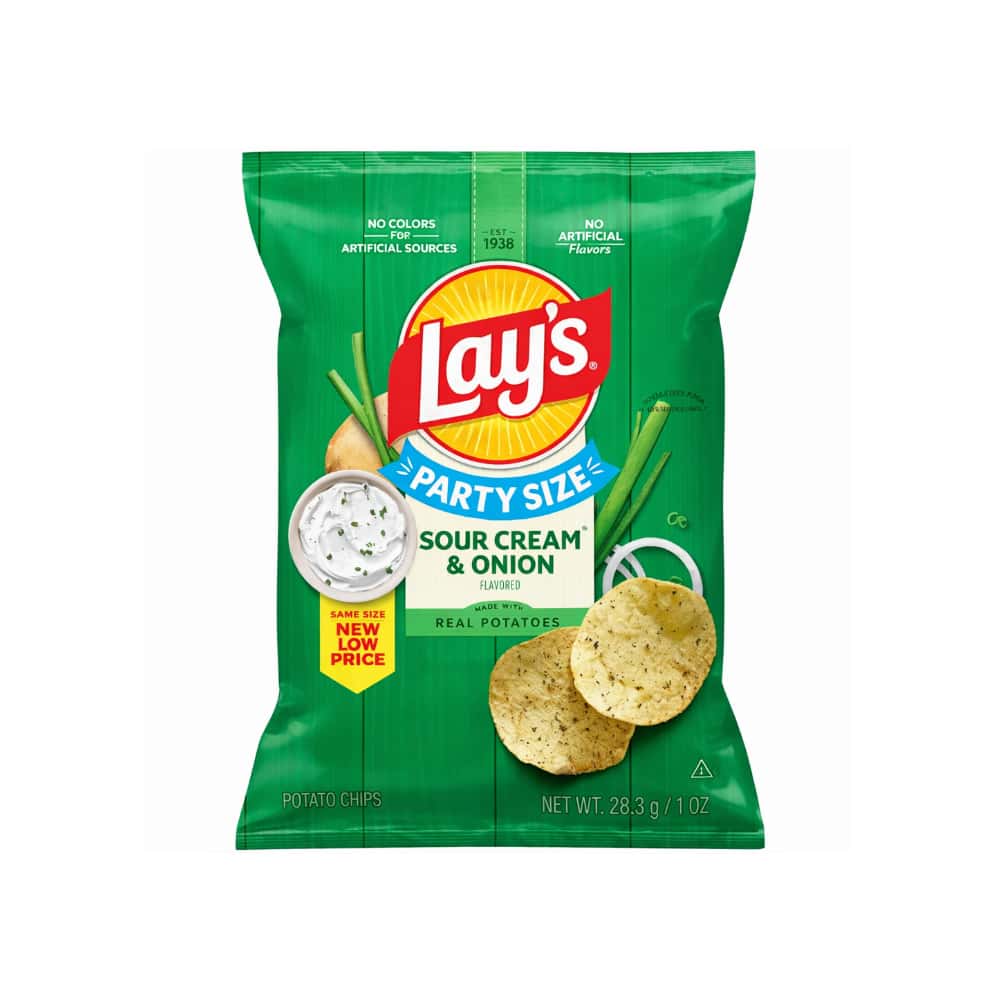 Papas fritas, sabor a crema agria y cebolla Lay's (28.3 g / 1 oz) - Miniatura 1