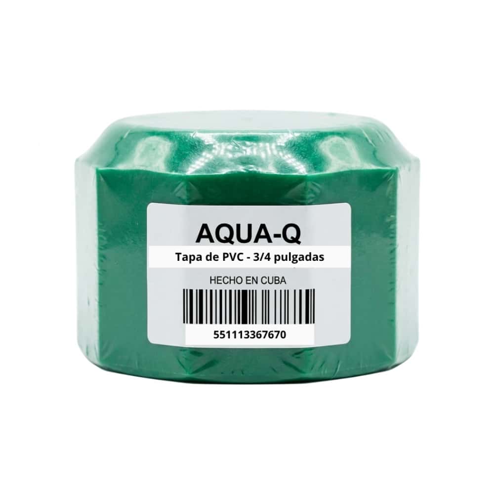 Tapa verde de PVC - 3/4 pulgadas - Aqua-Q - Miniatura 2