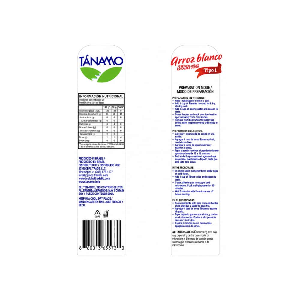 Arroz blanco Tipo 1 Tánamo (1 kg / 2.2 lb) - Miniatura 3