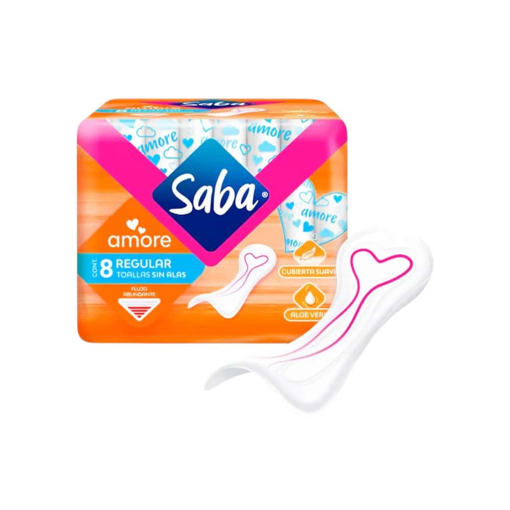 Almohadillas sanitarias regular con alas Saba (8 U) - Miniatura 5
