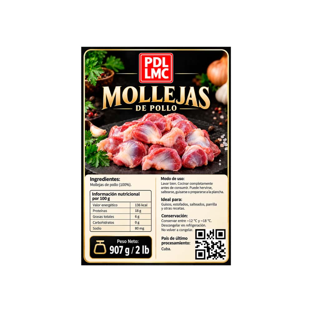 Mollejas de pollo PDL LMC (907 g / 2 lb) - Miniatura 4