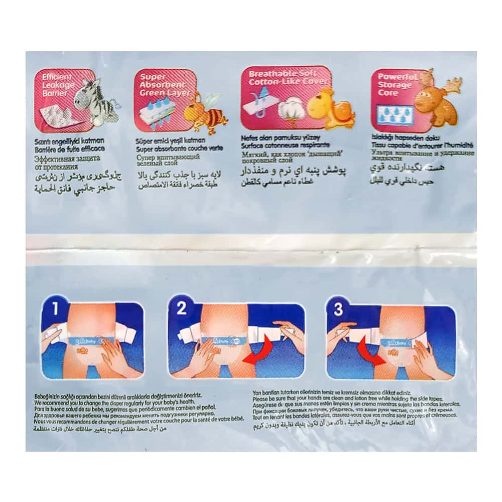Pañales desechables - culeros - para bebé etapa 4 Lulla Baby Maxi (5 x 32 U) - Miniatura 3