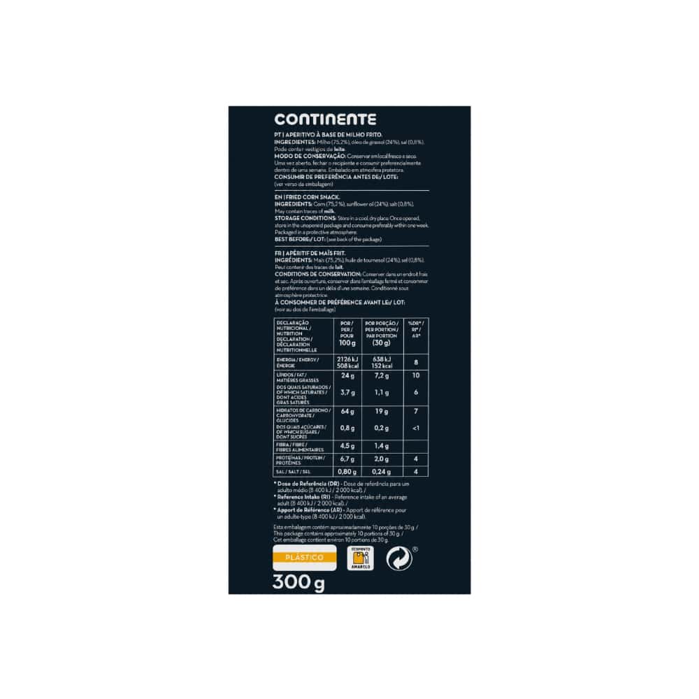 Nachos de maíz salados paquete económico Continente (300 g / 10.58 oz) - Miniatura 2