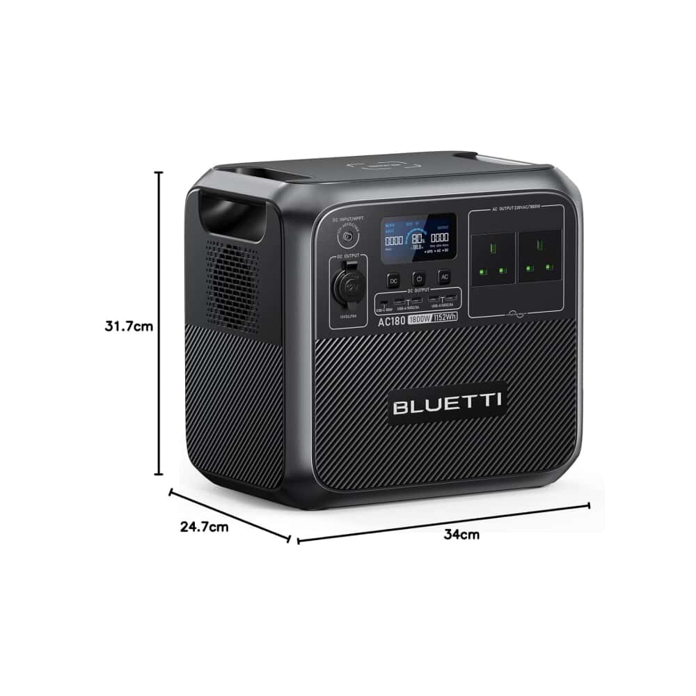 Estación de energía portátil 1800 W 1152 Wh Bluetti AC180 - Miniatura 2