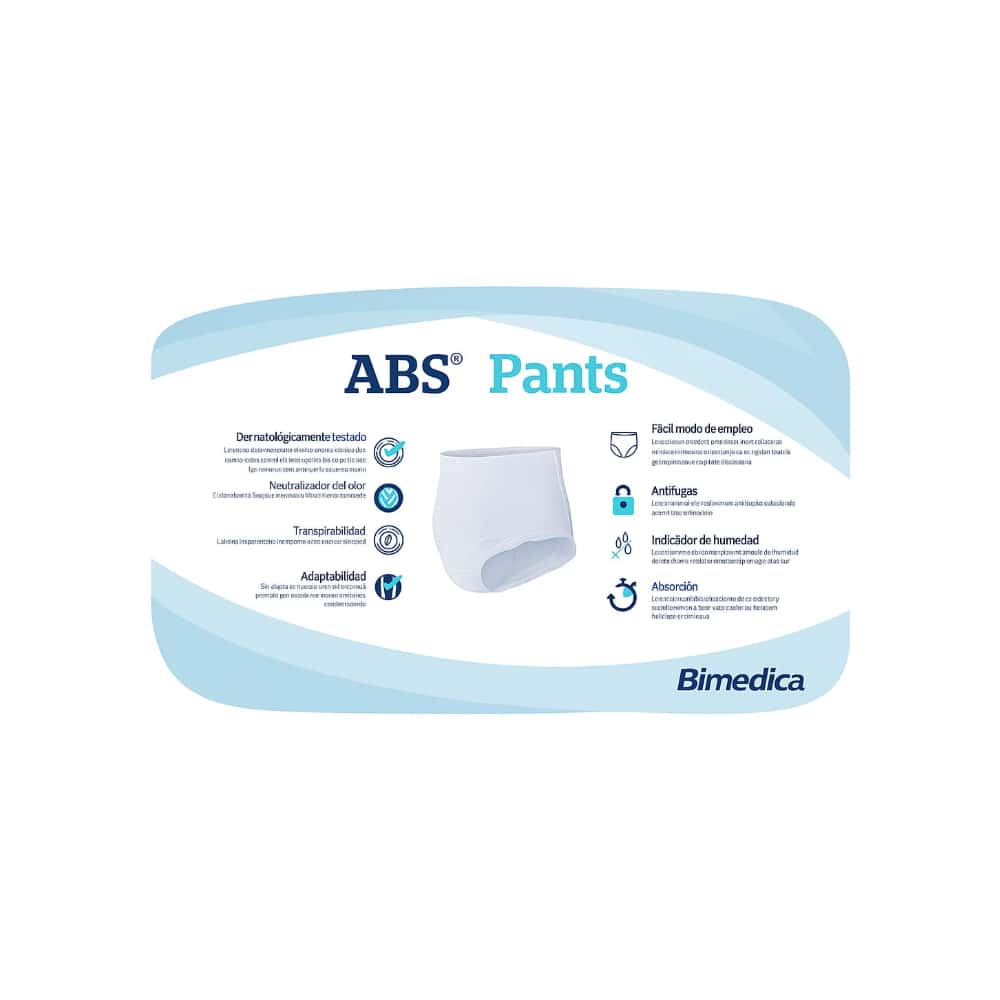Pañales desechables para adultos talla G ABS PANTS (20 U) - Miniatura 2