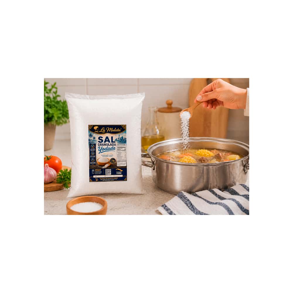 Sal granulada yodada La Mulata (1 kg / 2.2 lb) - Miniatura 3