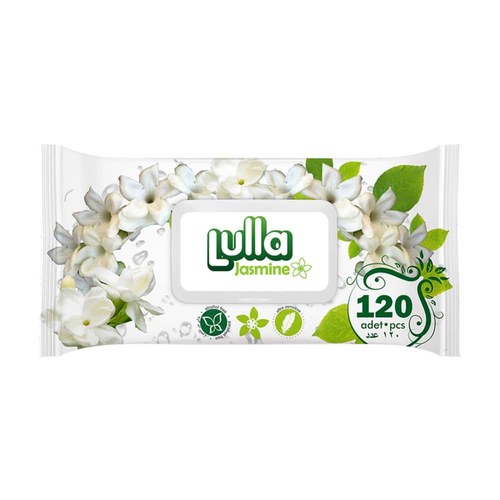 Toallitas húmedas con fragancia de jazmín Lulla (120 U) - Miniatura 1