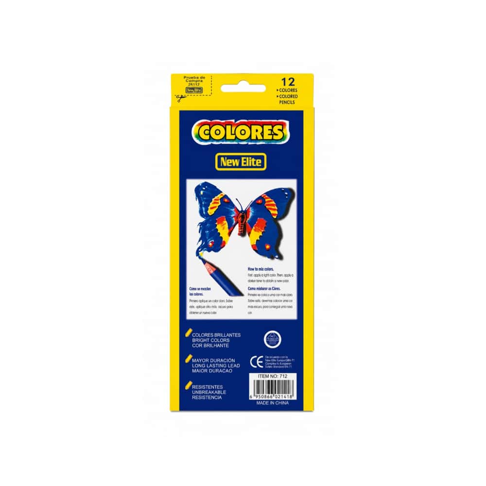 Lápices de colores New Elite (12 U) - Miniatura 2