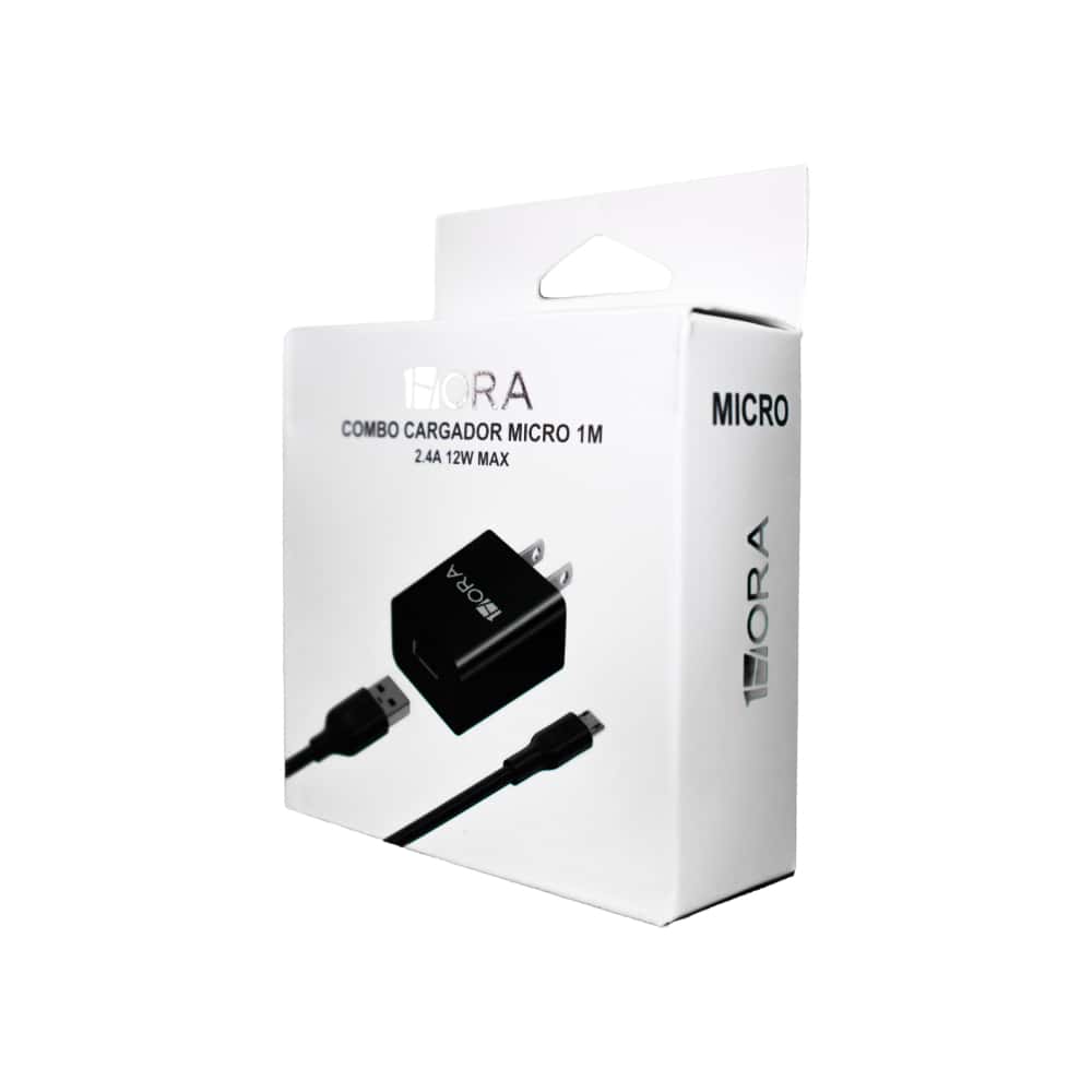 Cargador negro micro 1M 1Hora GAR124 (12 W) - Miniatura 3