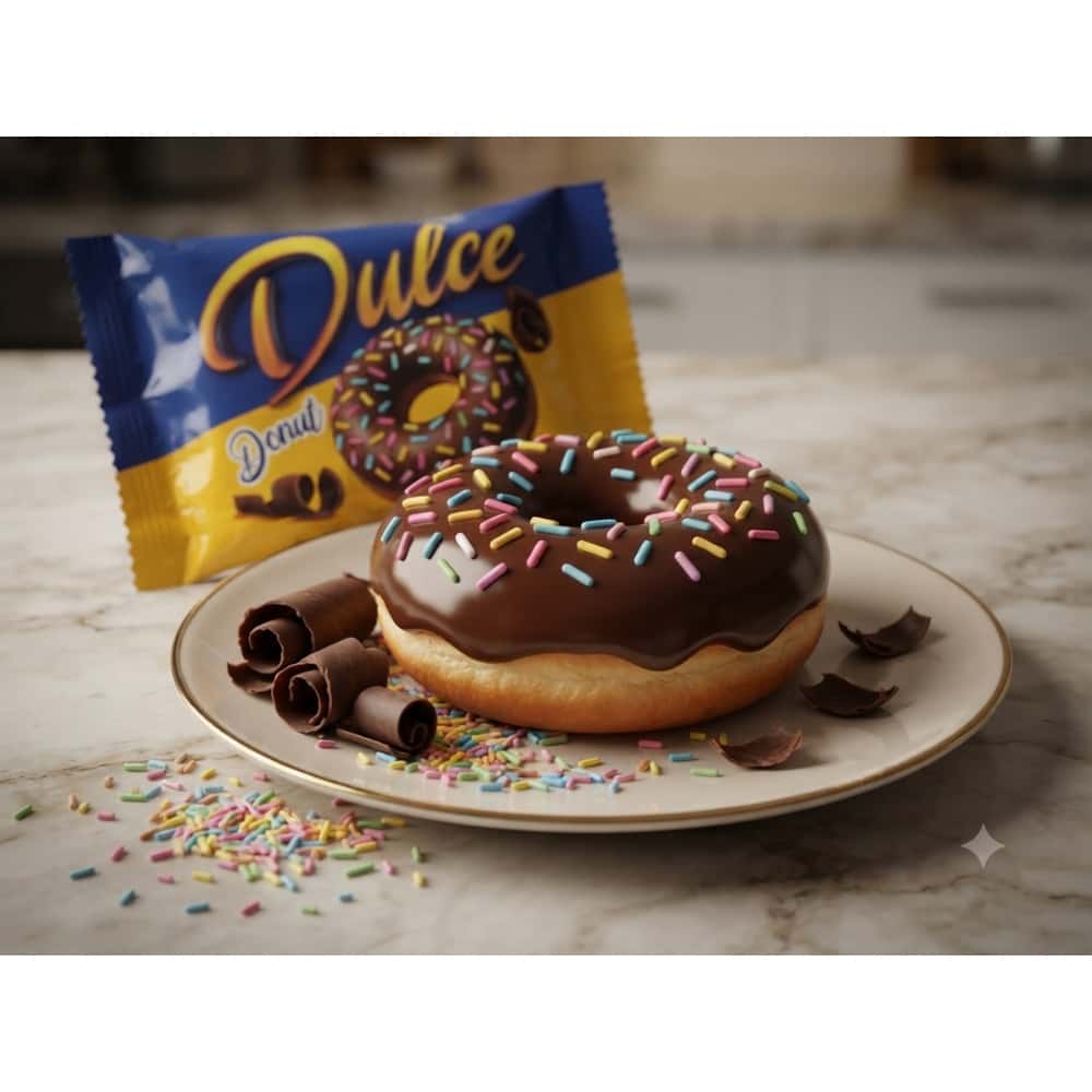 Dona cubierta de chocolate y chispas Dulce (40 g / 1.41 oz) - Miniatura 4