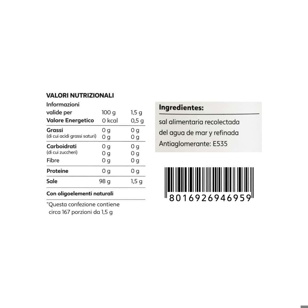 Salero con sal marina fina Cuor Di Mare (250 g / 8.81 oz) - Miniatura 7