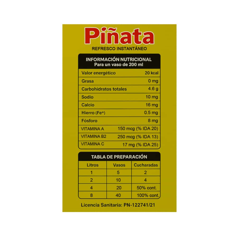 Refresco instantáneo sabor cóctel Piñata (200 g / 7 oz) - Miniatura 3