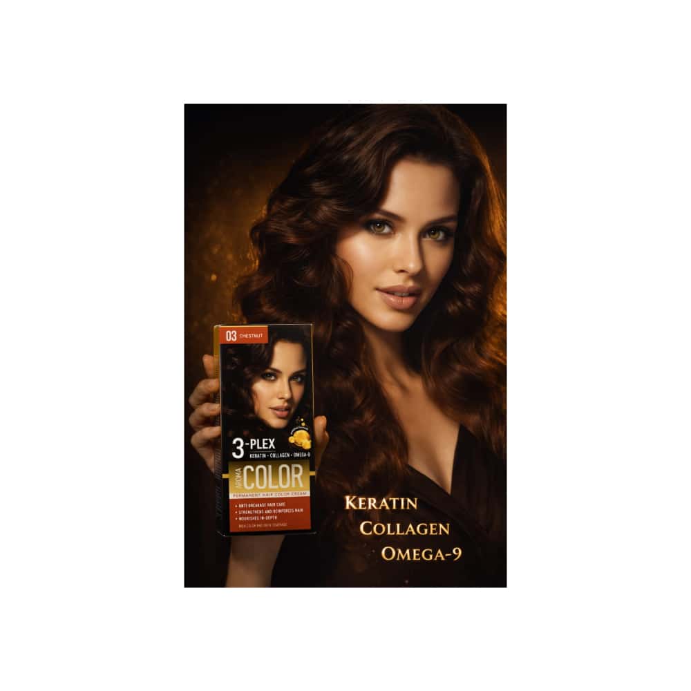 Tinte en crema para el cabello No. 03 Castaño Aroma Color (130 g / 4.58 oz) - Miniatura 5