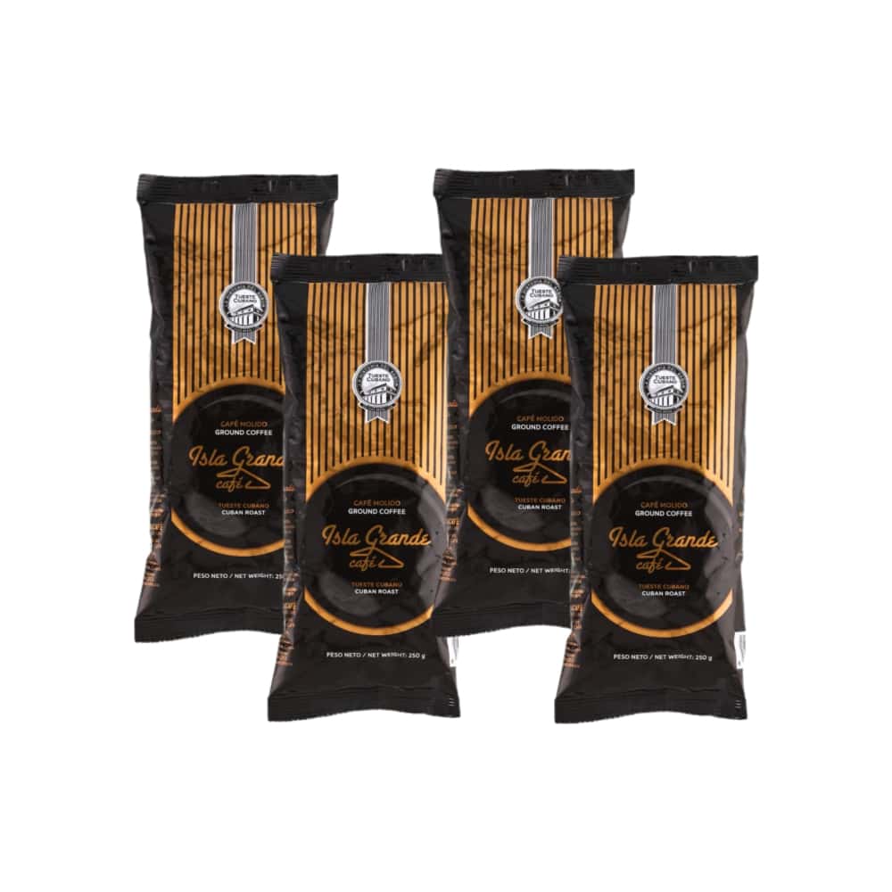 Café tostado y molido Isla Grande (4 x 250 g / 8.81 oz) - Miniatura 1