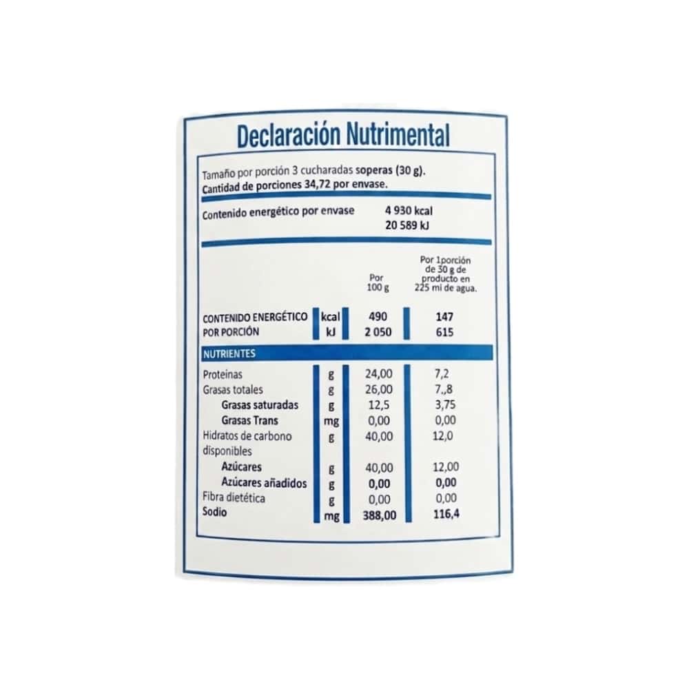 Leche entera en polvo Malibú del Caribe (1 kg / 2.2 lb) - Miniatura 4