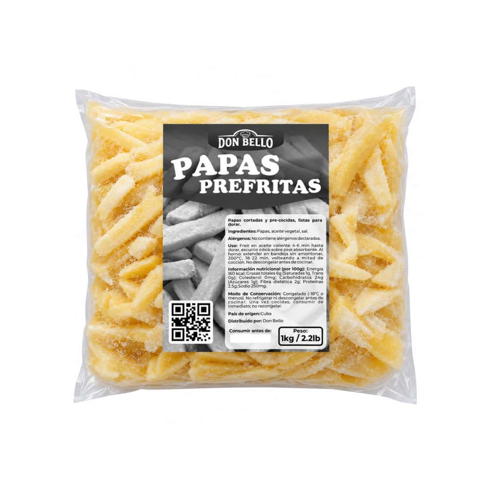 Papas prefritas Don Bello (1 kg / 2.2 lb) - Miniatura 1