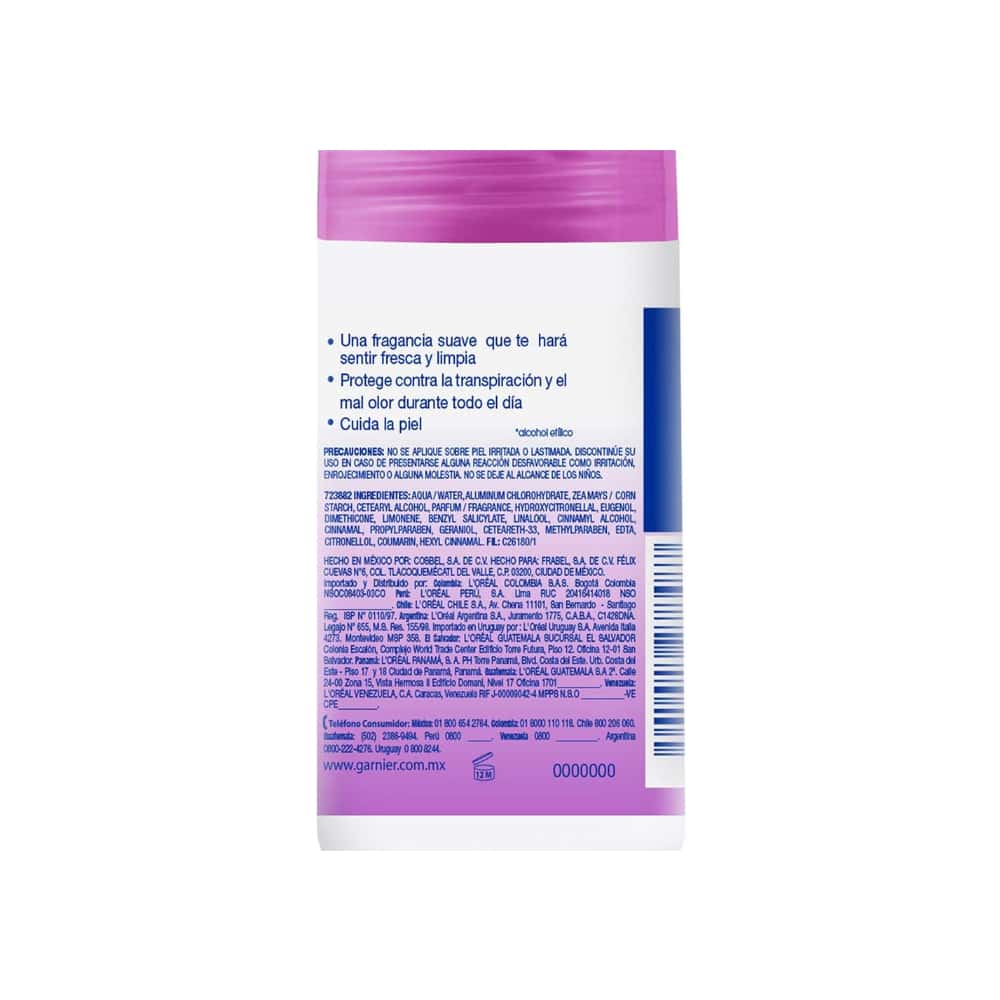 Desodorante antitranspirante para mujer Frescura Suave Obao Garnier (65 g / 2.29 oz) - Miniatura 2