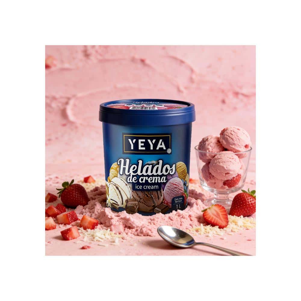 Helado de crema sabor a fresa (1 L) - Miniatura 4