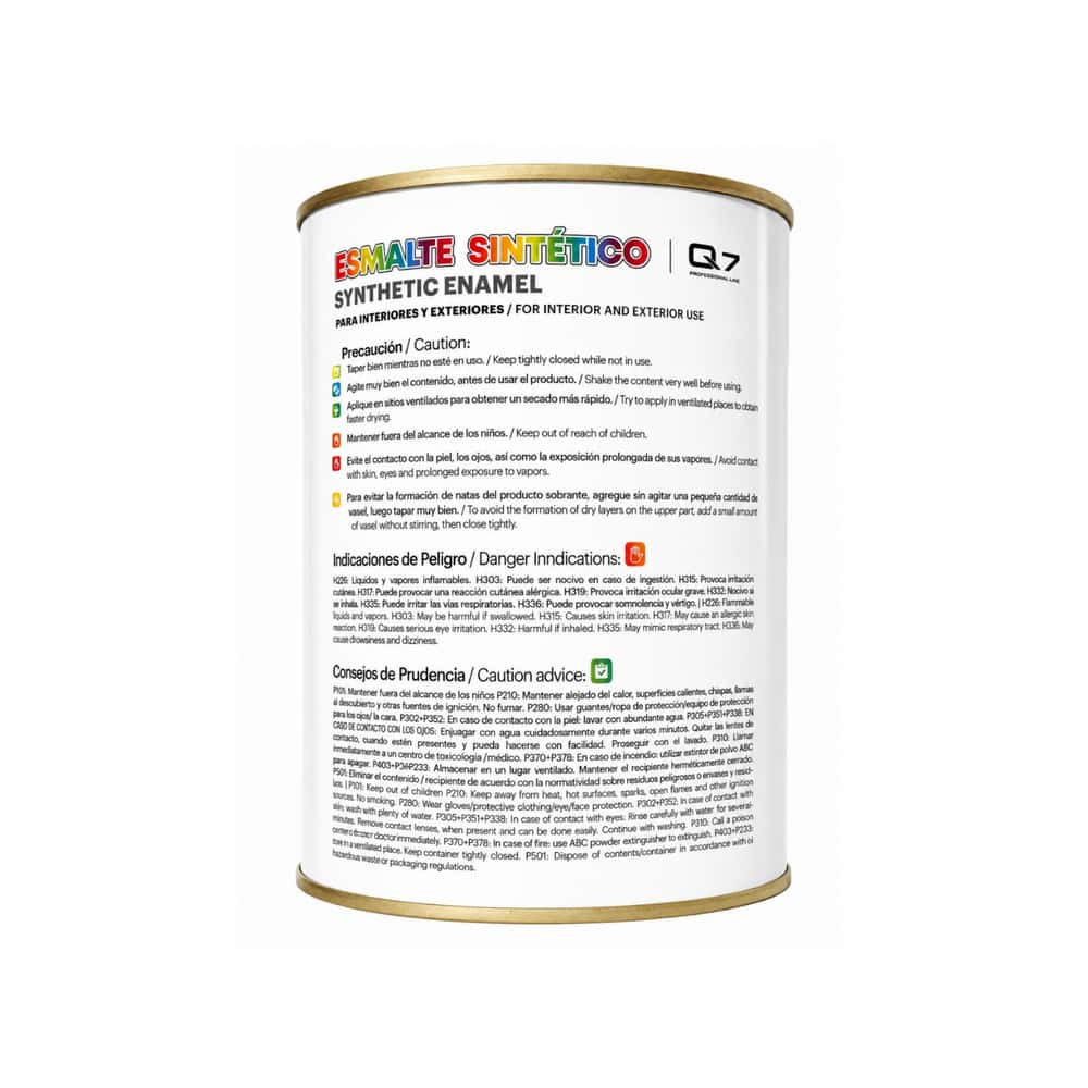 Esmalte sintético para interiores y exteriores color negro Q7 Professional Tools (4 L) - Miniatura 2