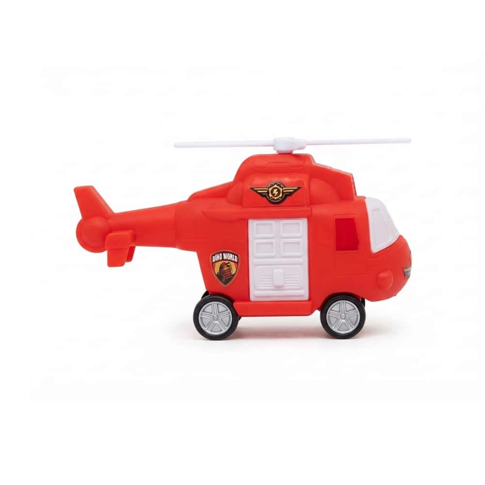 Helicóptero de juguete clásico de plástico Dino World - Miniatura 1