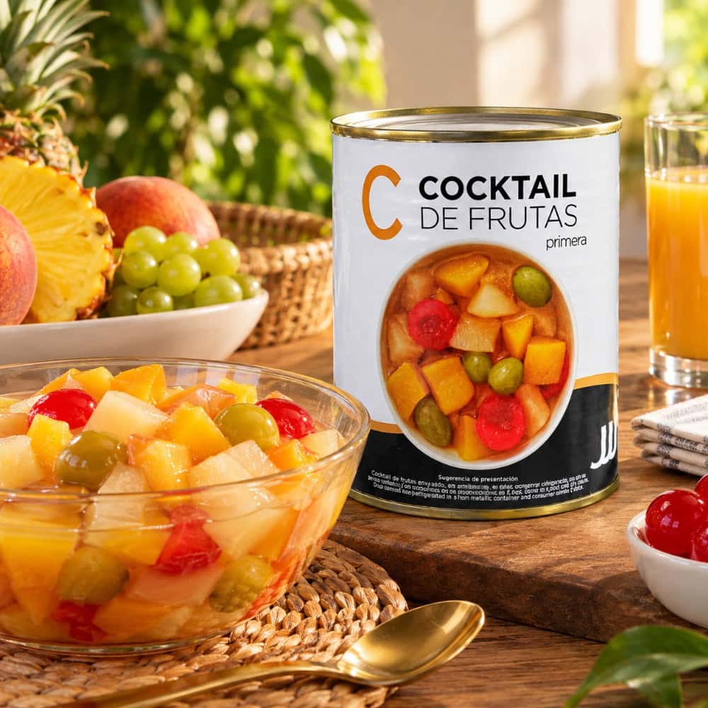 Cóctel de frutas en almíbar JJJ (820 g / 28.92 oz) - Miniatura 4