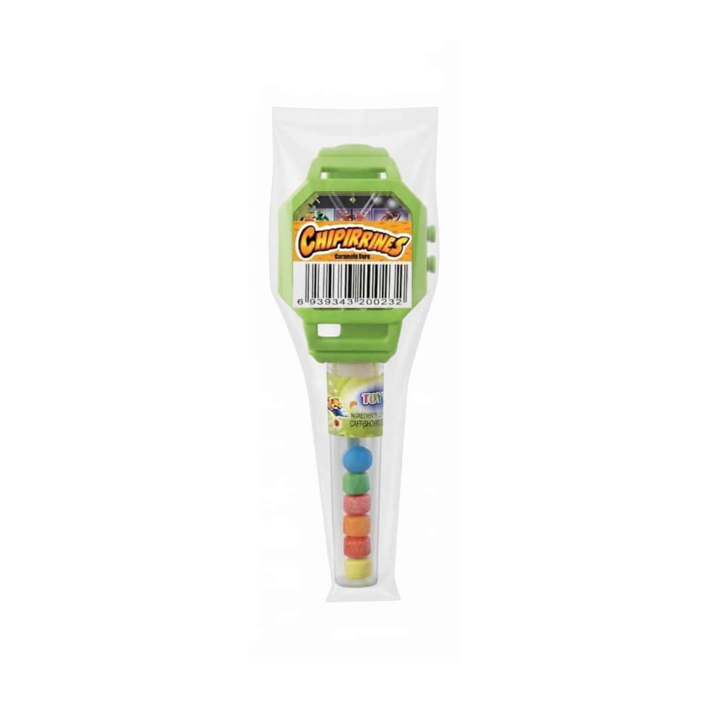 Reloj de juguete verde con caramelos Chipirrines - Miniatura 2