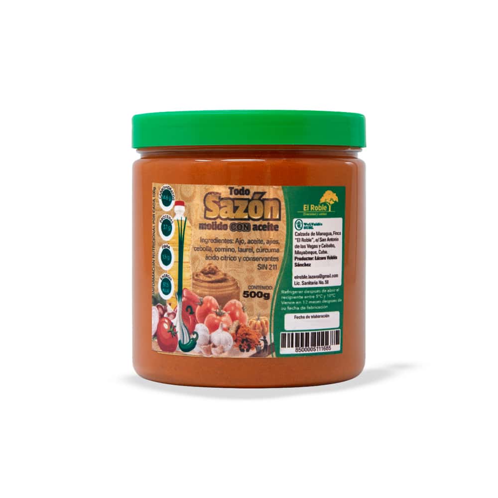 Todo sazón molido con aceite El Roble (500 g / 1.10 lb) - Miniatura 1