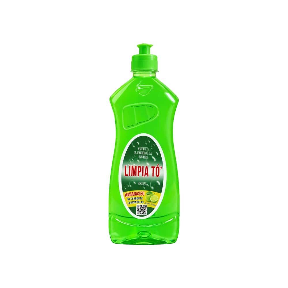 Detergente lavavajillas aroma limón Limpia Tó' Habanaseo (500 ml) - Miniatura 1