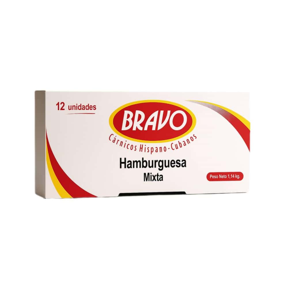 Hamburguesa mixta de cerdo y ave Bravo (1.14 kg / 2.51 lb) - Miniatura 1