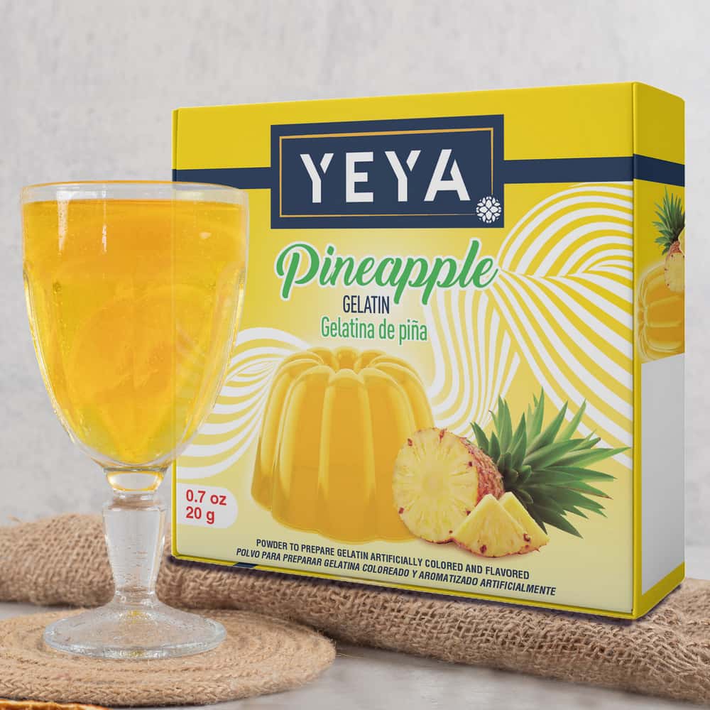 Gelatina sabor piña YEYA (20 g) - Miniatura 3