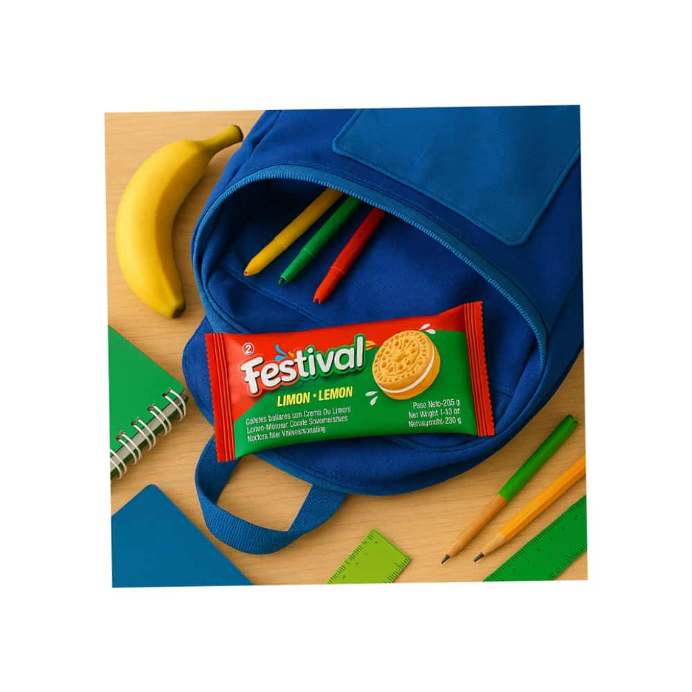 Galletas rellenas con crema sabor limón Festival Noel (403 g / 14.2 oz) - Miniatura 5