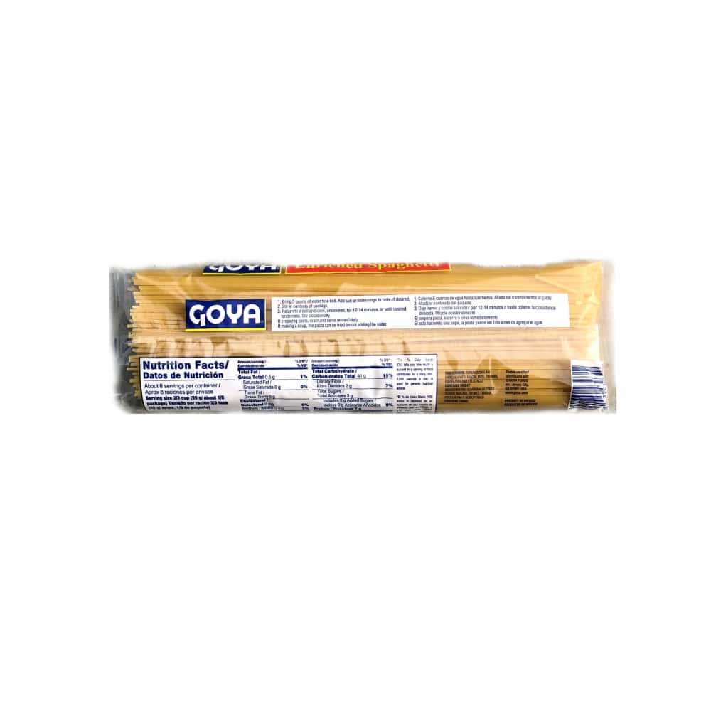 Espaguetis enriquecidos Goya (454 g / 1 lb) - Miniatura 2
