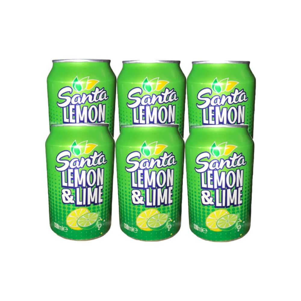 Refresco gaseado de limón y lima Santa (6 x 330 ml) - Miniatura 1