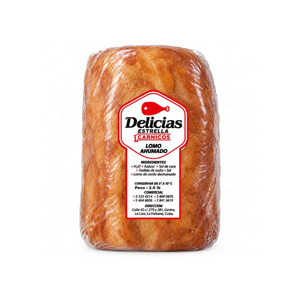 Lomo ahumado Delicias Estrella (1.13 kg / 2.5 lb) - Miniatura 1