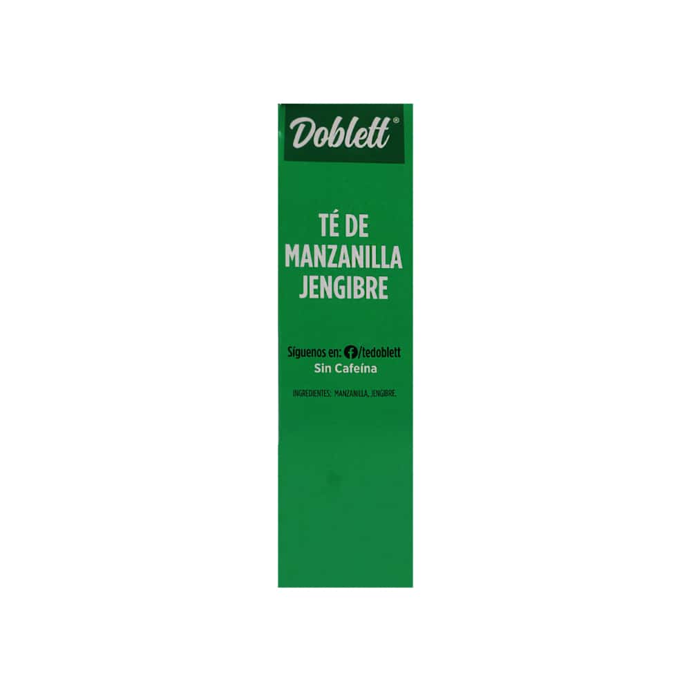 Té de manzanilla jengibre sin cafeína Doblett (19.2 g) - Miniatura 4